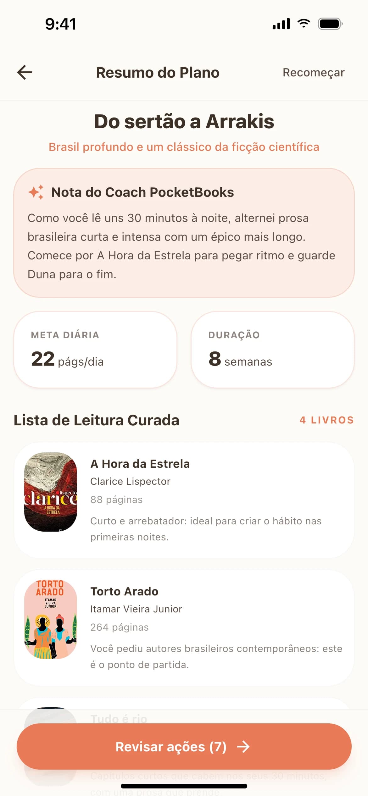 Um plano de leitura feito sob medida